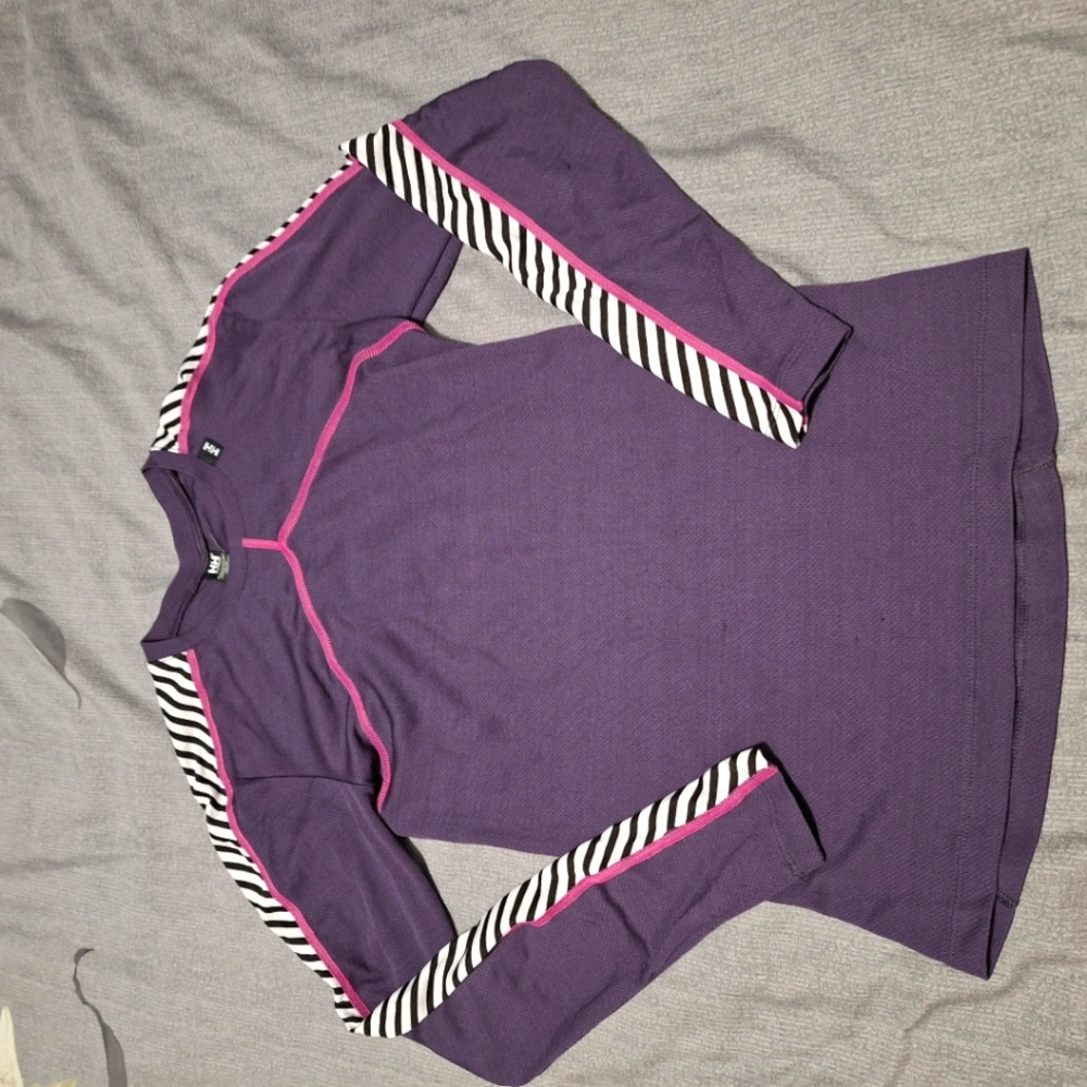 Helly Hansen Women's Lifa Crew Base Layer Top Purple Size XS